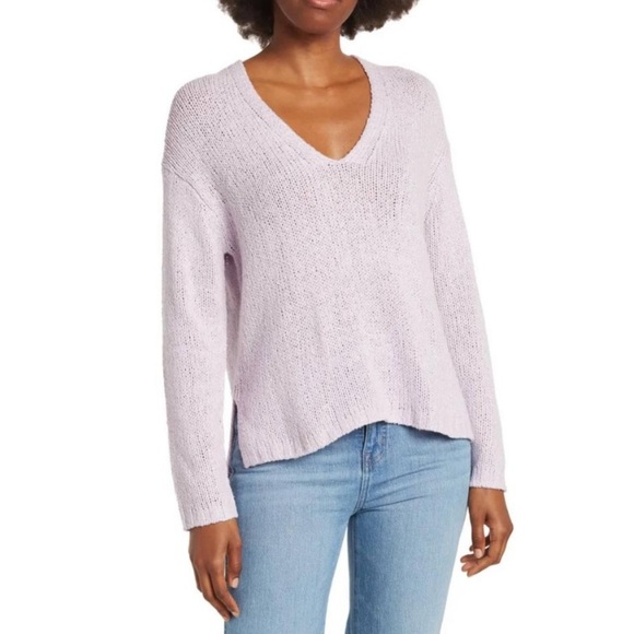 360 Sweater Lilac Neyla Silk Purple Sweater - Picture 13 of 13